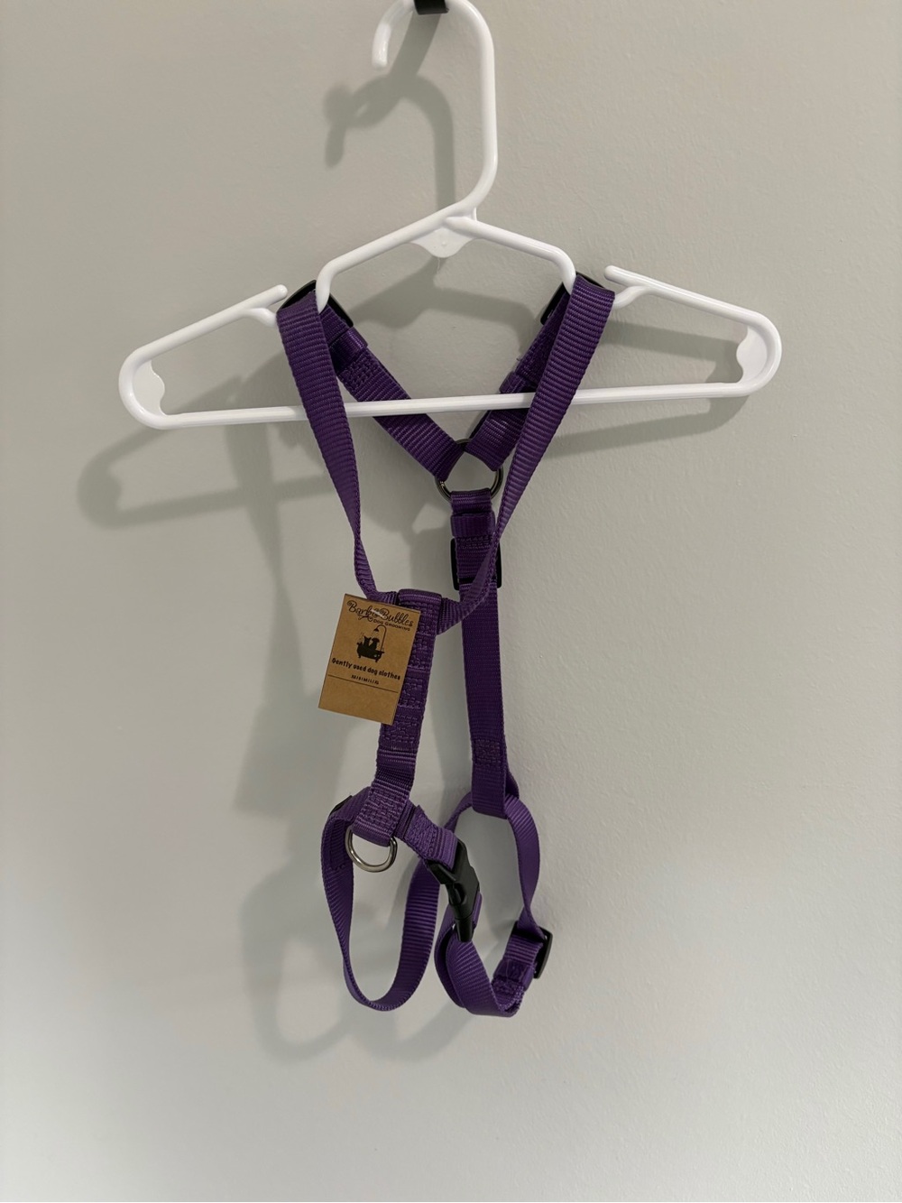Top Paw Purple Adjustable Step-In Dog Harness with Metal D-Ring